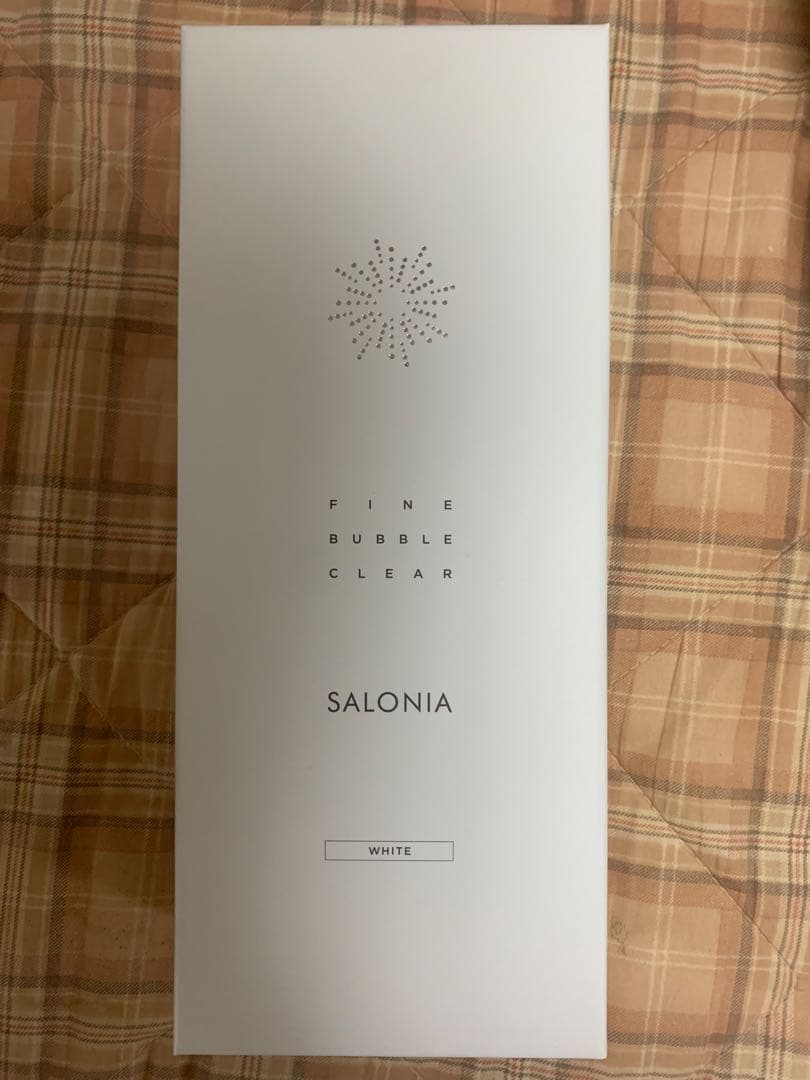 【新品未使用】サロニア　シャワーヘッド ファインバブルクリア ホワイト