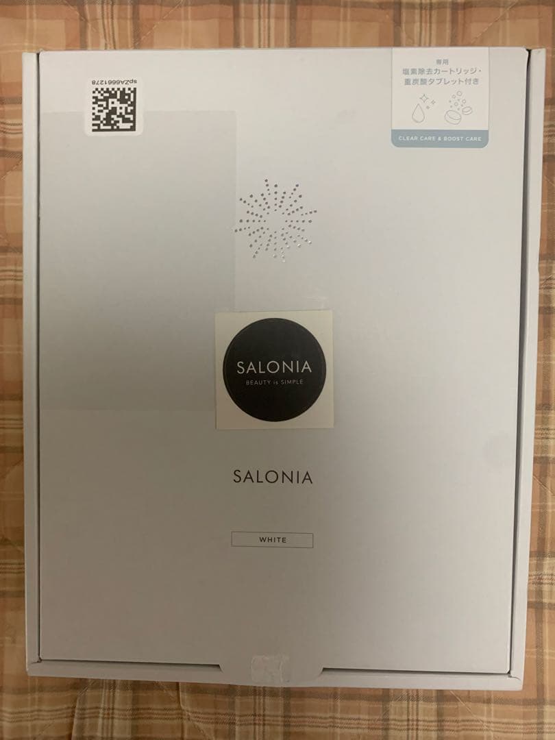 【新品未使用】サロニア　シャワーヘッド ファインバブルクリア ホワイト