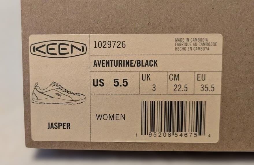 再値下げ！新品KEEN JASPER 22.5cm 色違いのひも付き