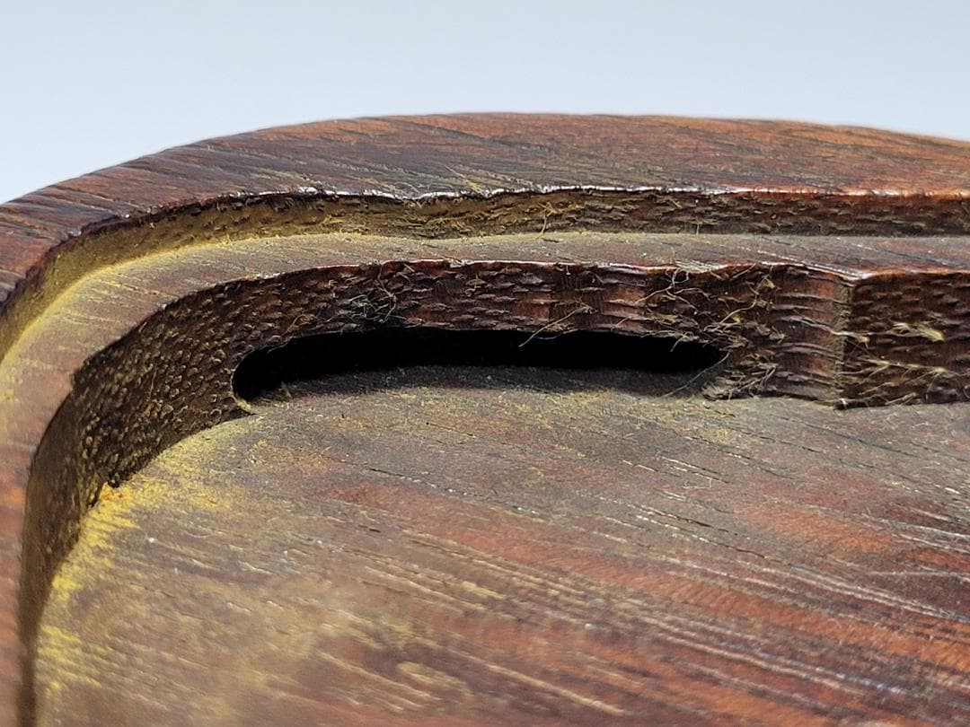 天然木造 神獣型 香炉 明清時代 幅約24.1cm