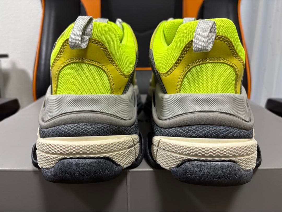 美品❗️BALENCIAGA Triple-S ネオンイエロー 41