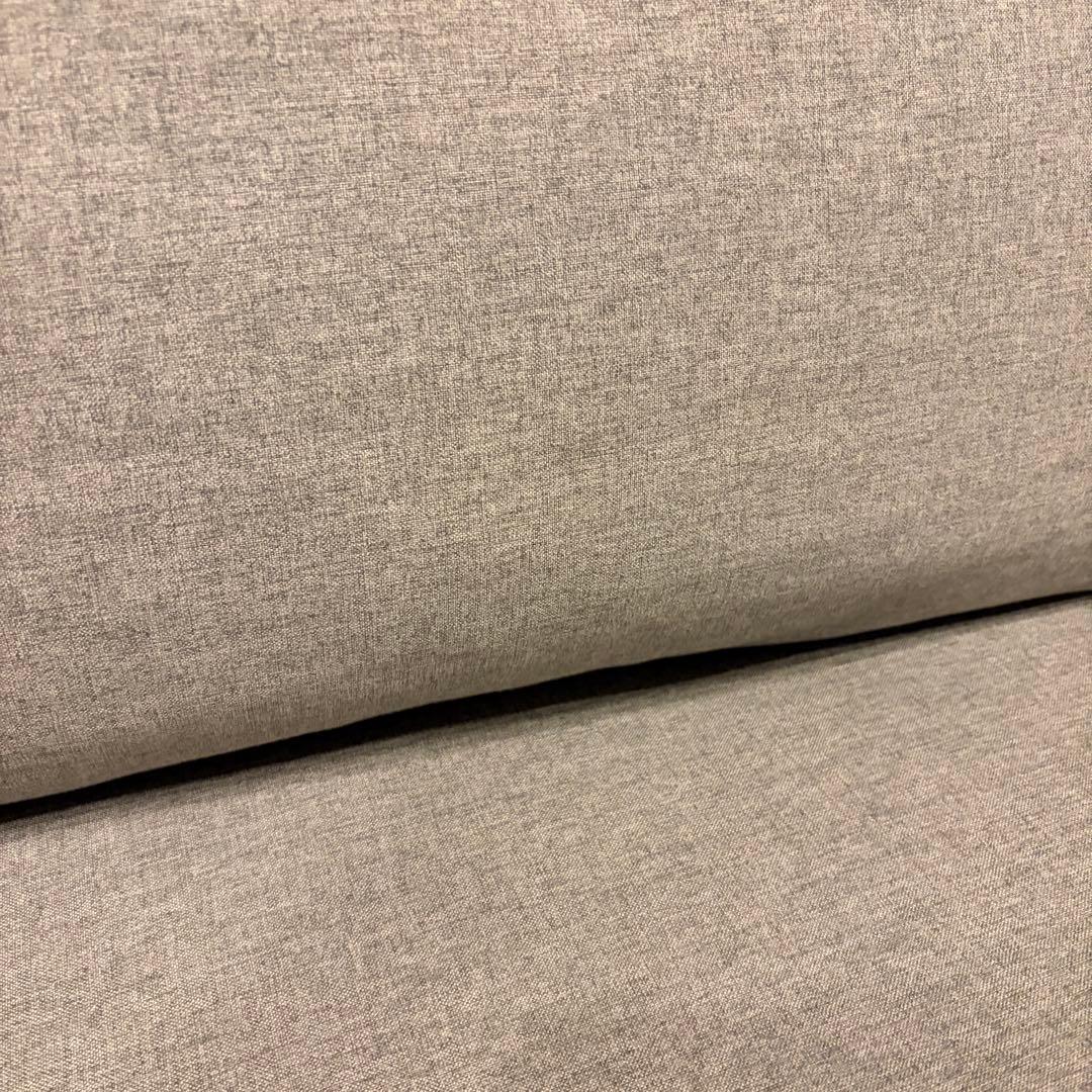 ニトリ　アルナス　3人用ソファ　グレー／ライトブラウン