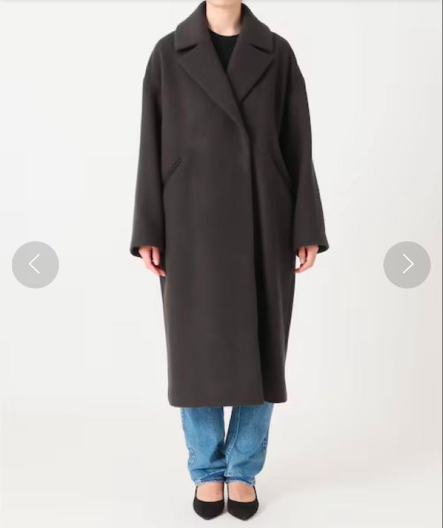 【IENA（イエナ）】36 MANTECO チェスターコートブラウン ウール