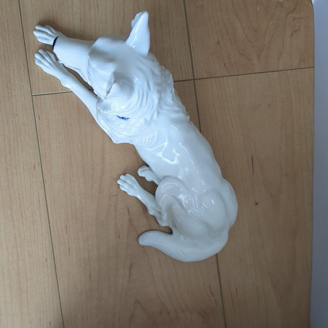 深川製磁　犬置物　レトロ