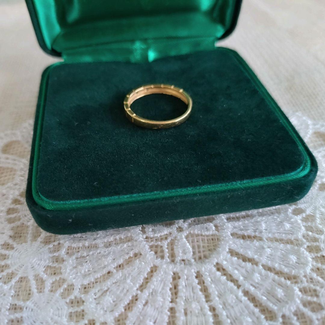 ジュエリーマキ　K18　YG　11号　ダイヤモンド　リング