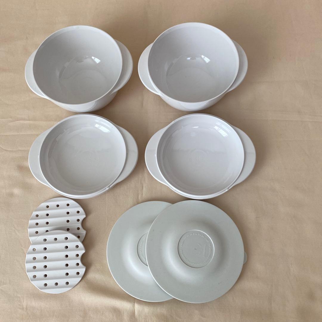 未使用 タッパーウェーブ丸型(小)　2個セット