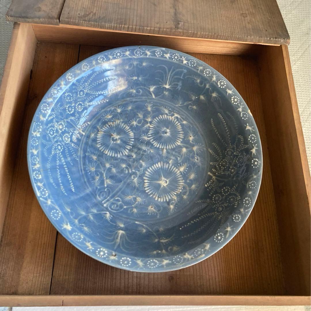 大皿 飾り皿 明治時代 38.5cm