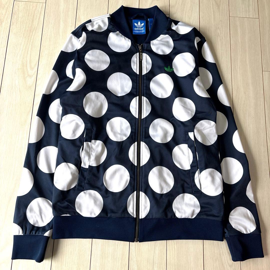専用【スタンスミス/希少/L】アディダス　トラックジャケット　ネイビー 　ドット