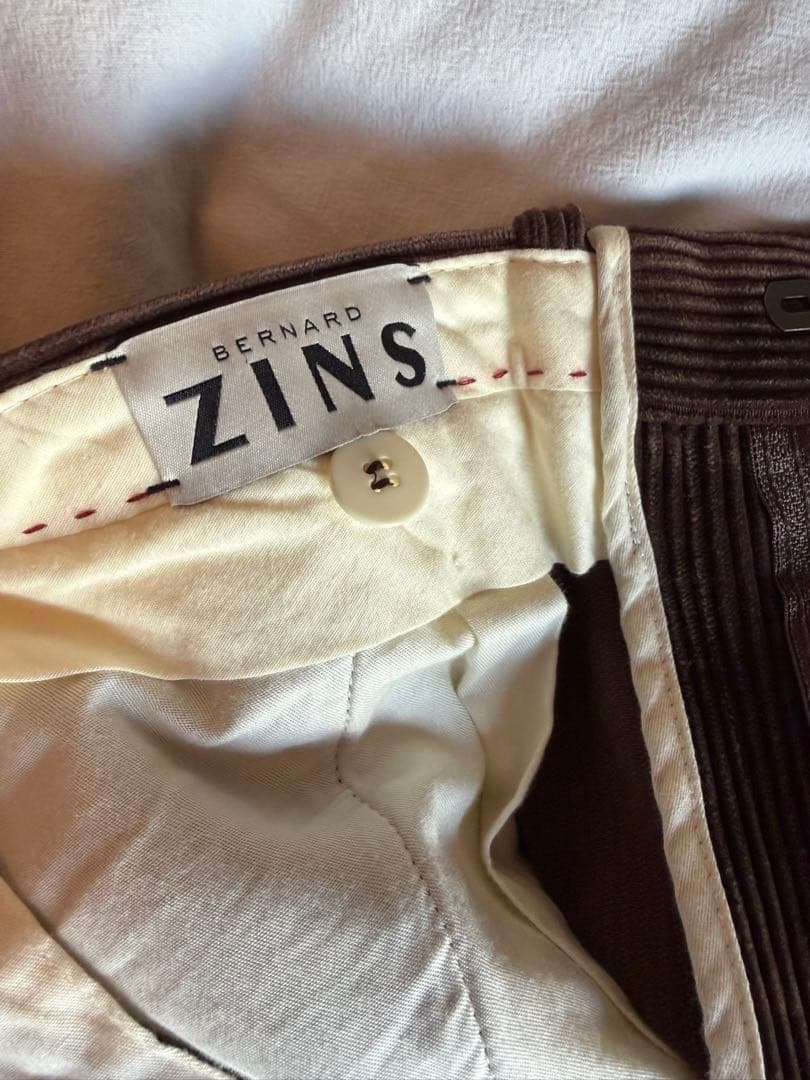ベルナールザンスBERNARD ZINSBAC J コーデュロイ38 ブラウン