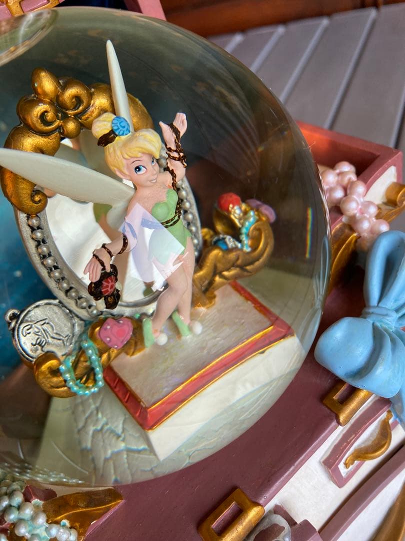 ティンカーベル　スノードーム型オルゴール　ディズニー　オルゴール　スノードーム