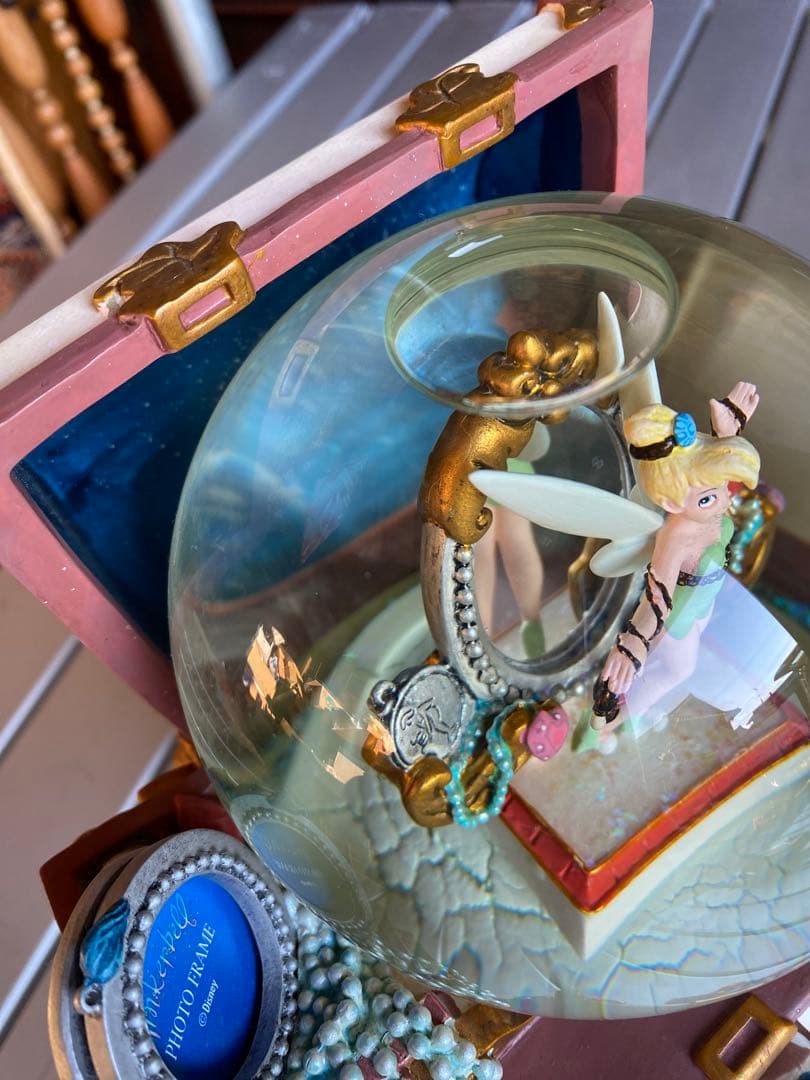 ティンカーベル　スノードーム型オルゴール　ディズニー　オルゴール　スノードーム