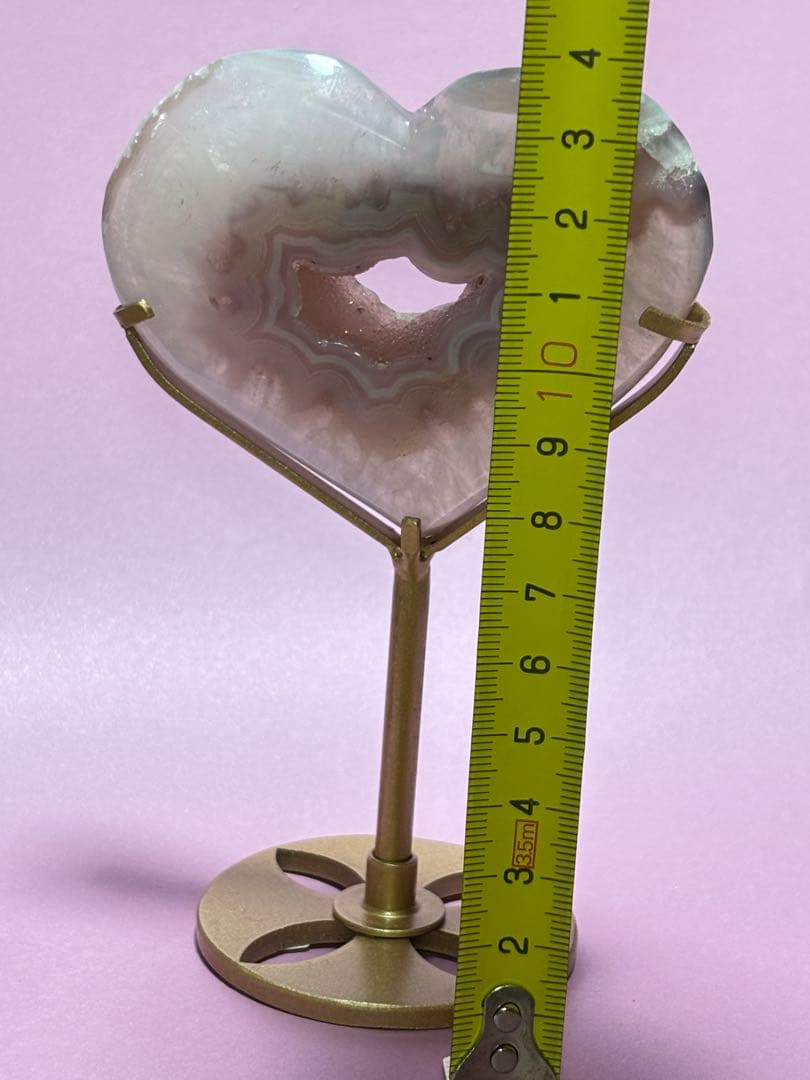 ハート　スタンド　瑪瑙　可愛い　特別