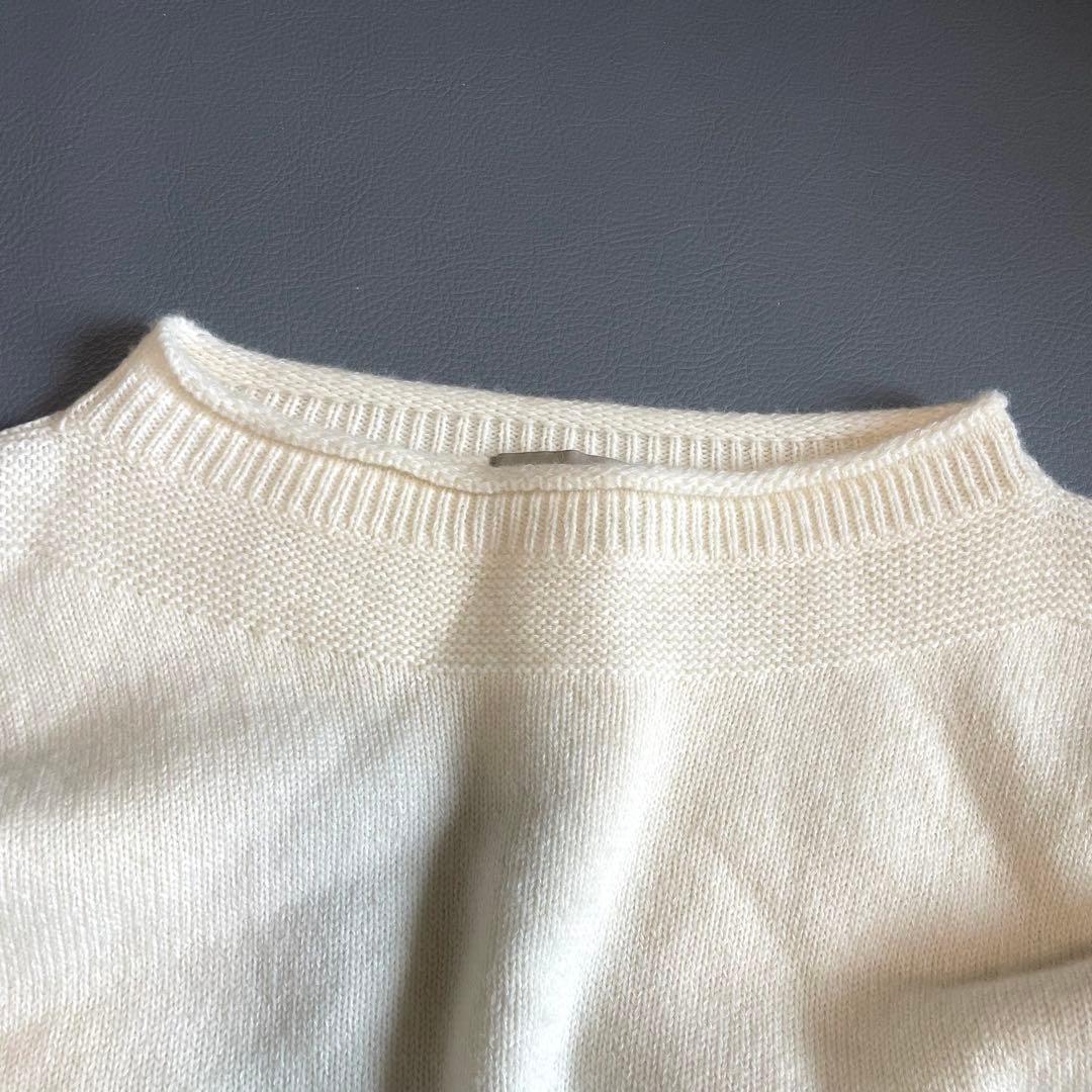 【マーガレットハウエル】ニット セーター ハイネック ウール コットン Ⅱ