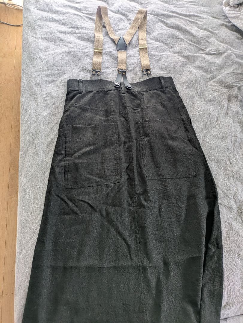 希少★Curensology★カレンソロジー リネンサスペンダースカート