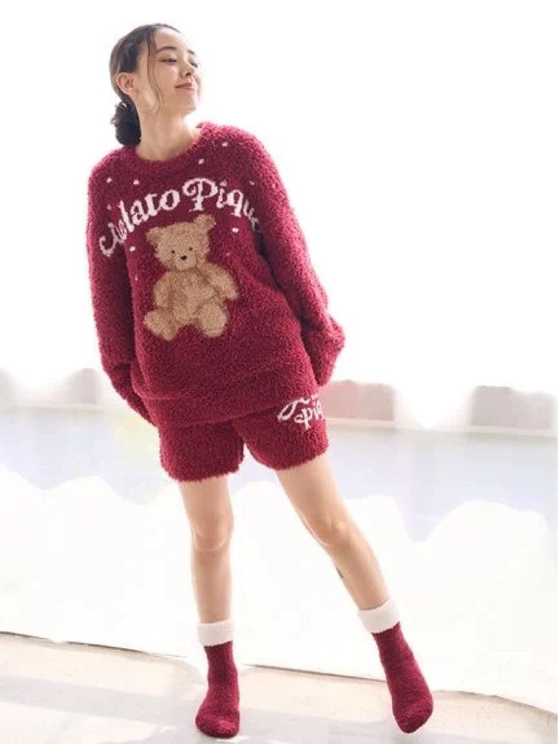 ジェラートピケホリデージェラートスノーベアジャガードプルオーバー＆ショートパンツ