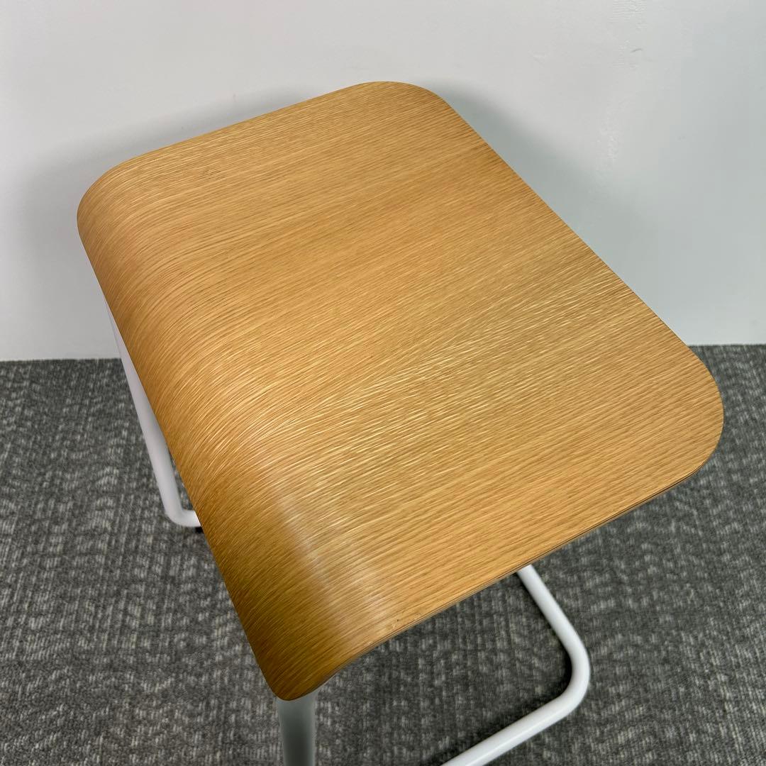 ④Knoll/ノル トボガン プルアップテーブル　ホワイトxホワイトオーク