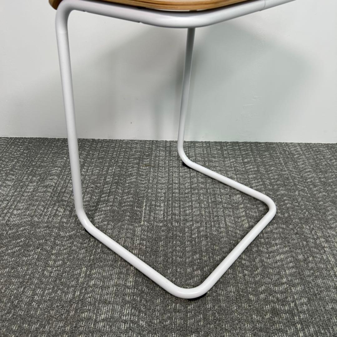 ④Knoll/ノル トボガン プルアップテーブル　ホワイトxホワイトオーク