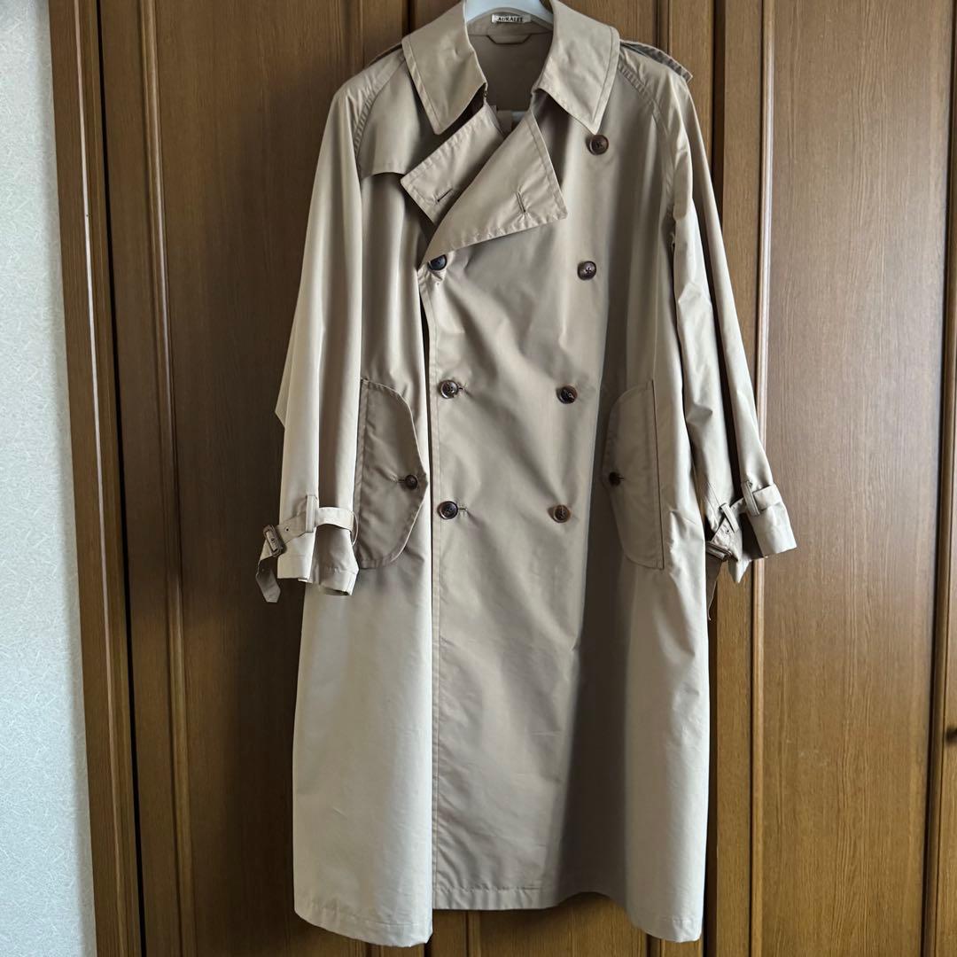 ジャケット・アウター AURALEE FINX POLYESTER BIG TRENCH COAT 4