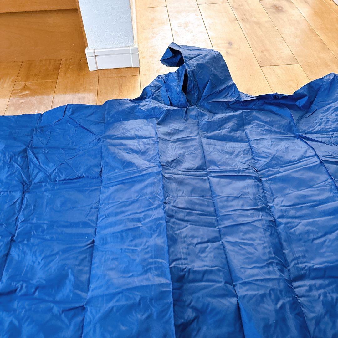 ☆男女兼用 自転車 バイク ポンチョ レインコート 110cm×120cm