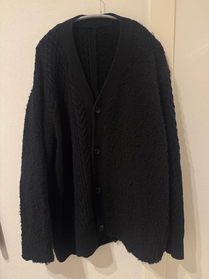 abyts SWITCHING CABLE CARDIGAN サイズ3 ブラック