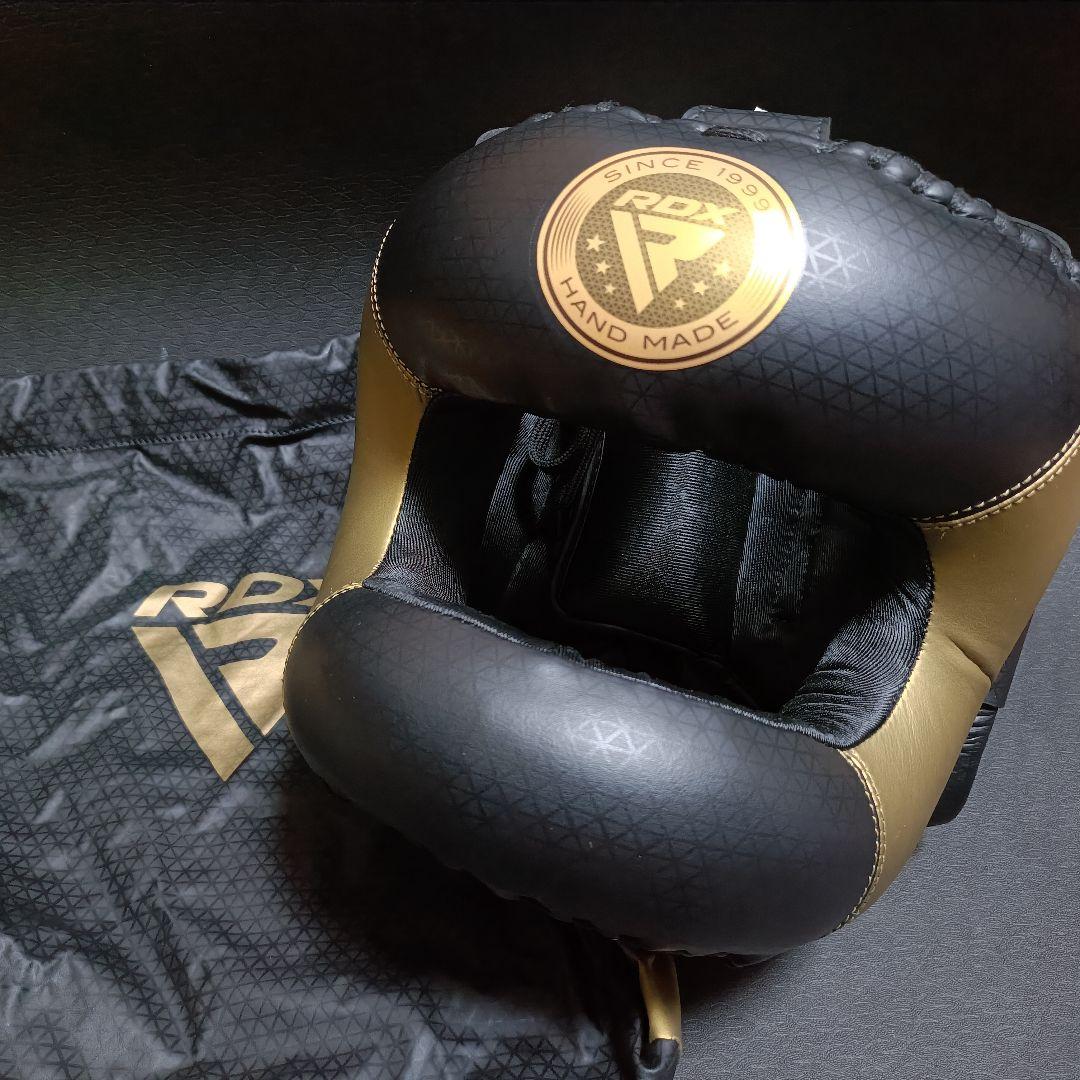 RDX ボクシング ヘッドギア フルフェイスタイプ M ブラック/ゴールド