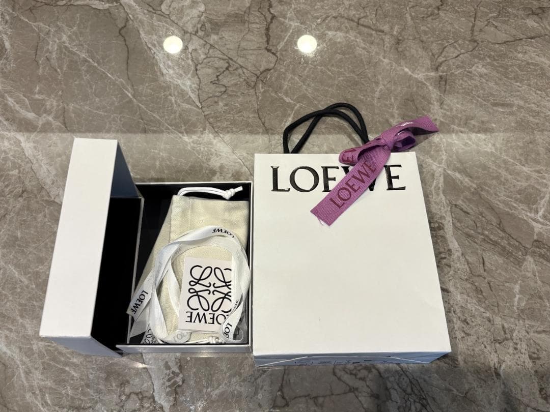 【未使用品】LOEWE ロエベ ペブル バーティカル ウォレット スモール