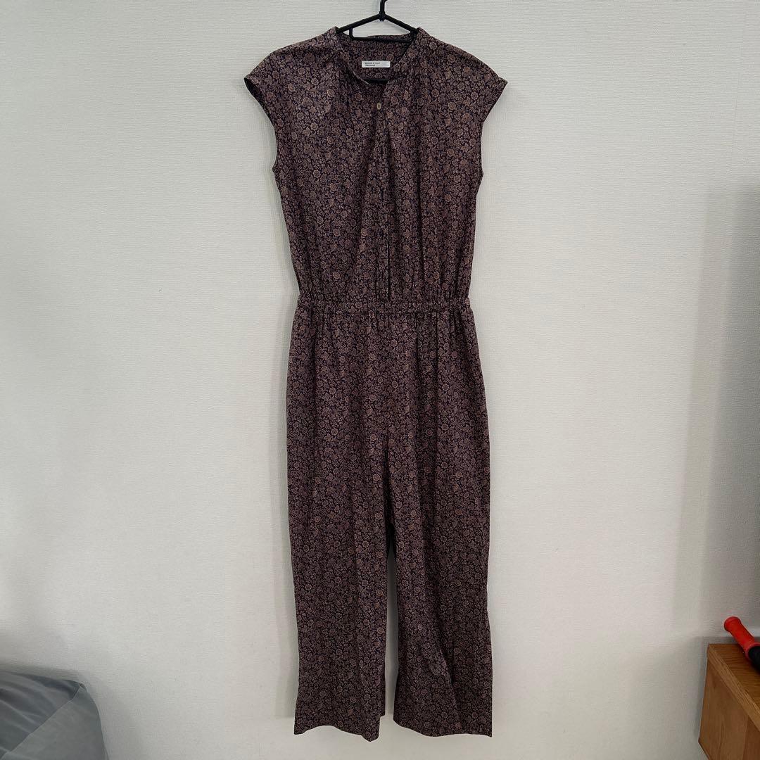 KURASHI & Trips 花柄オールインワン Sサイズ