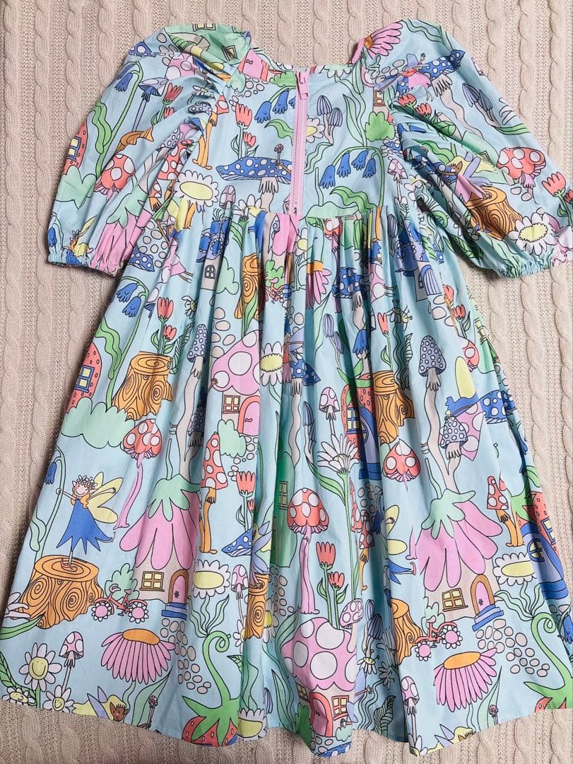 新品　ステラマッカートニー　ウッドランド 柄ワンピース　6Y /定価3万円以上