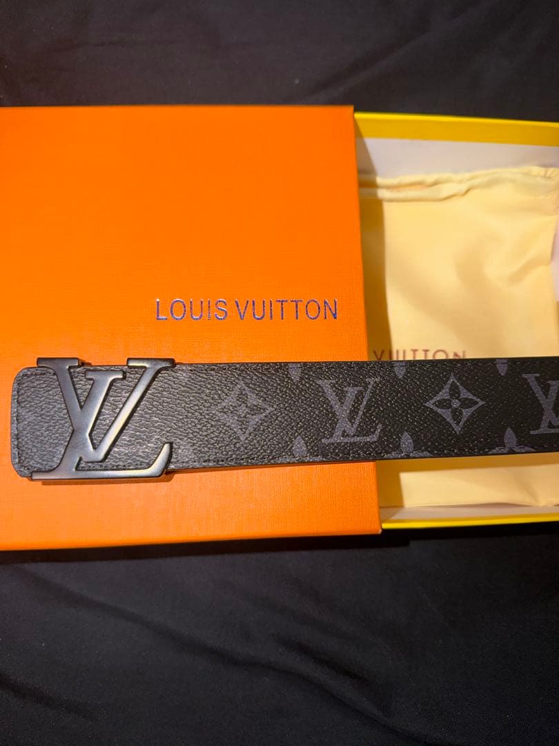 ルイヴィトン LV ベルト 美品 モノグラム 箱・保存袋付 あんしん鑑定
