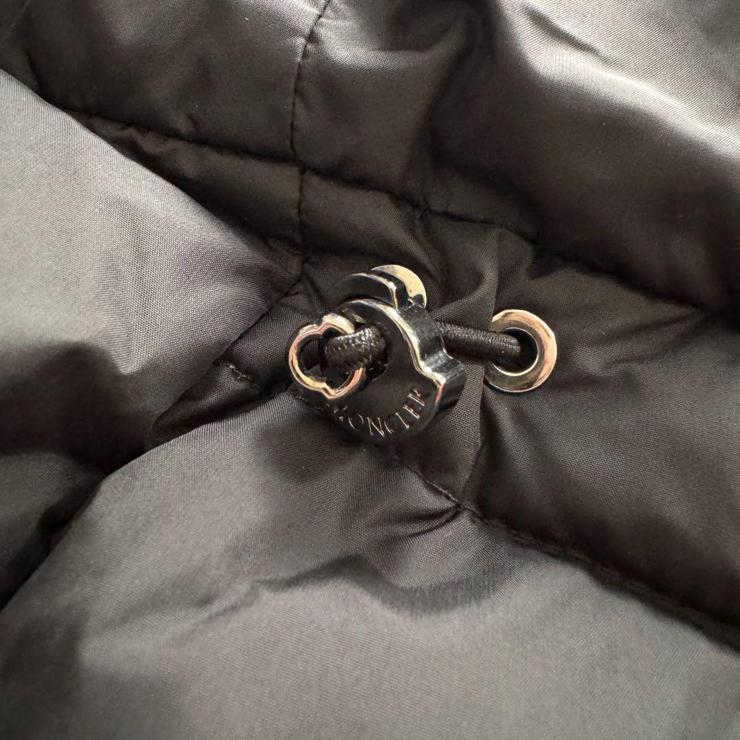 モンクレール　ANA　ダウンベスト　ロング　ロゴワッペン　1　黒　近年モデル