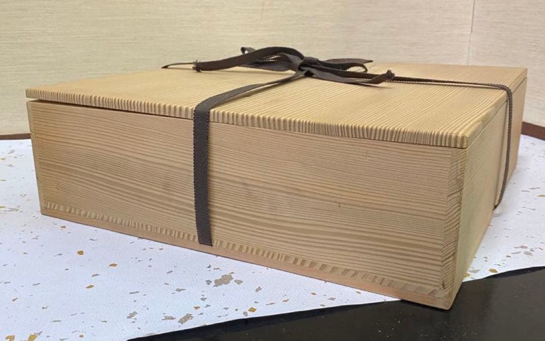 【茶道具】十四代坂倉新兵衛箱　十二代新兵衛作　萩片口小鉢五客（共箱）　○