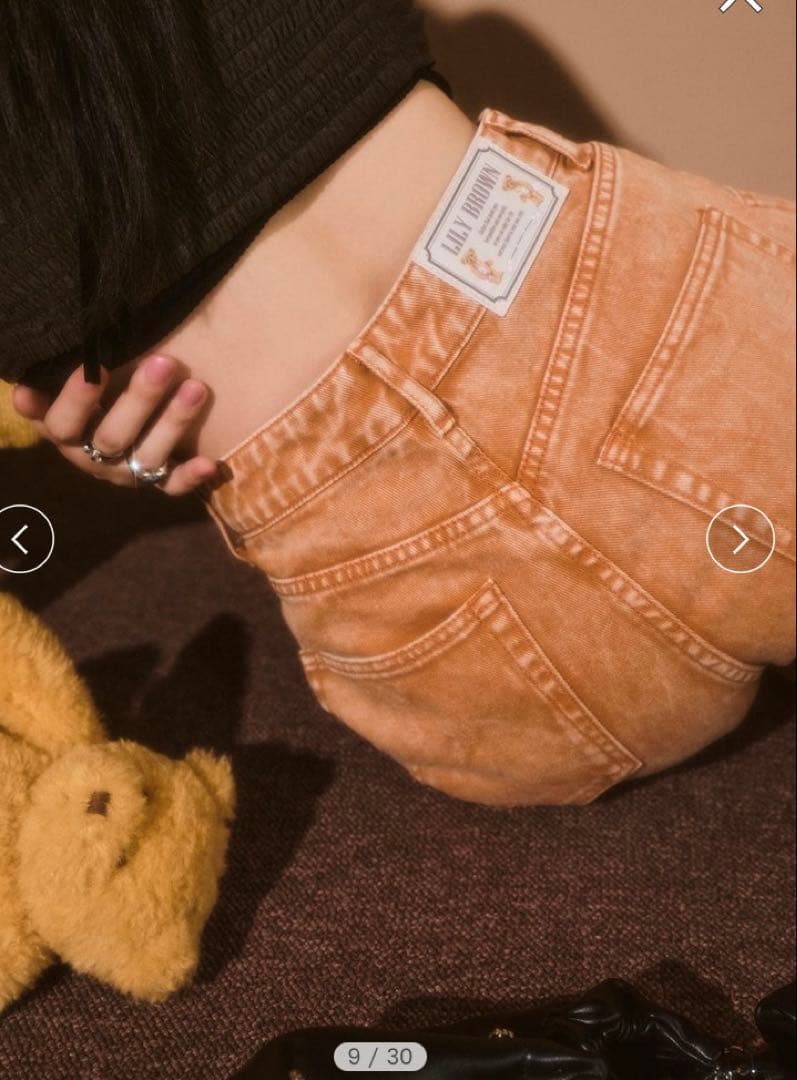 ■限定【LILY BROWN】Lily Bear タックデニムパンツ