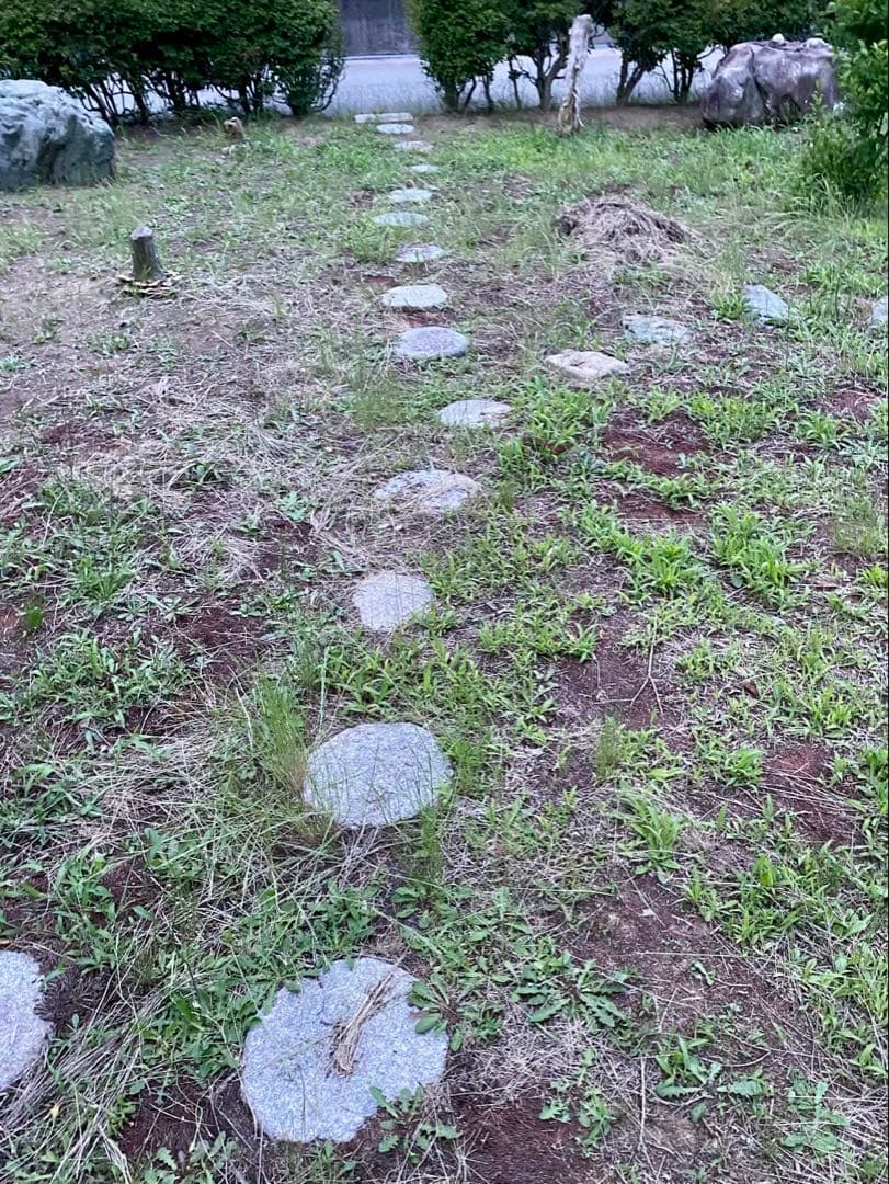 日本庭園用 天然石 飛び石・踏み石 約105枚 円形・乱形【石川県引き取り限定】