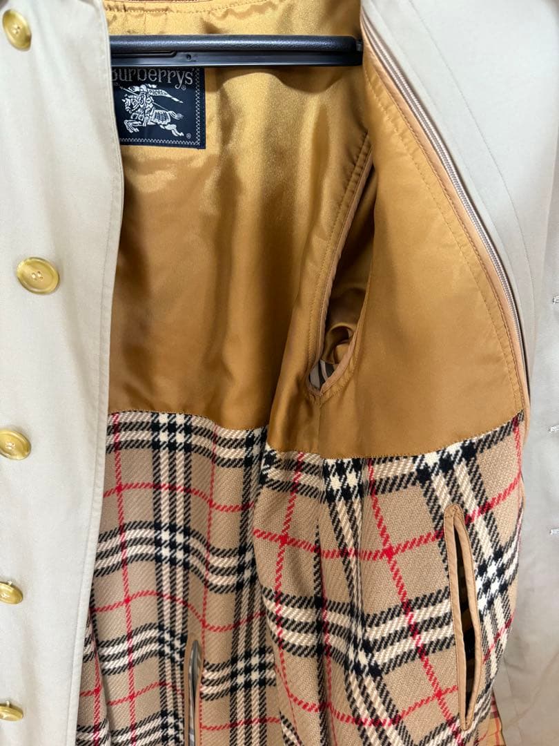 Burberry ベージュ トレンチコート チェック裏地　裏地取り外し可能