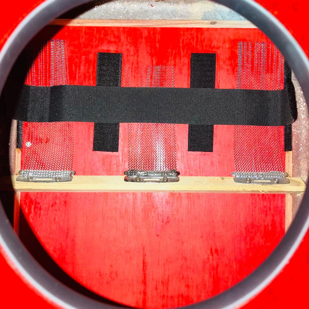 美品 Pearl カホン スパークル レッド PCJ-633BB パール