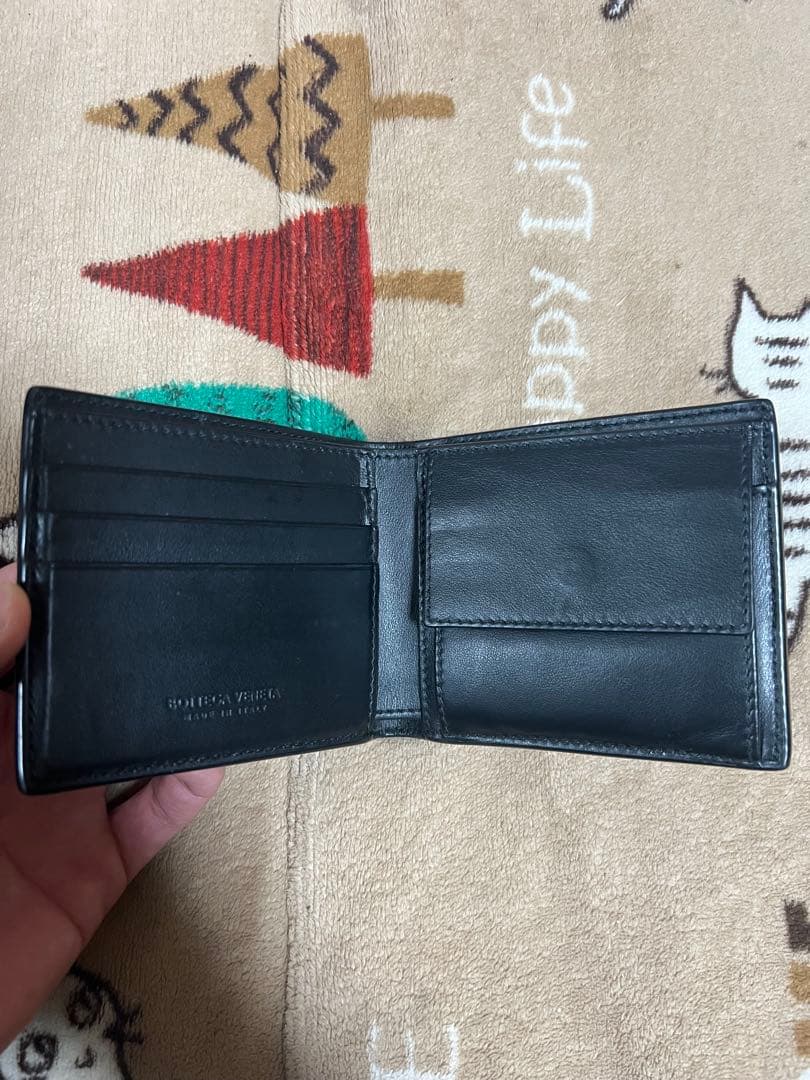 ボッテガヴェネタ 二つ折り財布 ブラック 正規品