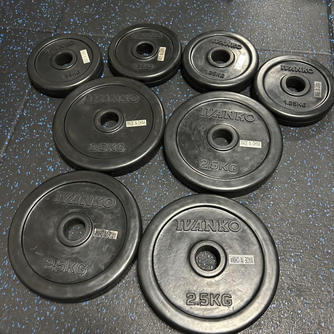 IVANKO イヴァンコ 28mmラバープレート2.5kg/1.25kg 8枚