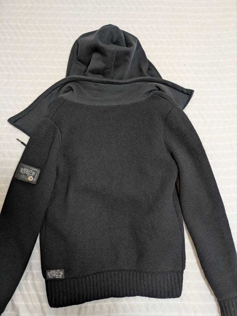 DIESEL ディーゼル ニットパーカー ジャケット アウター ブラック