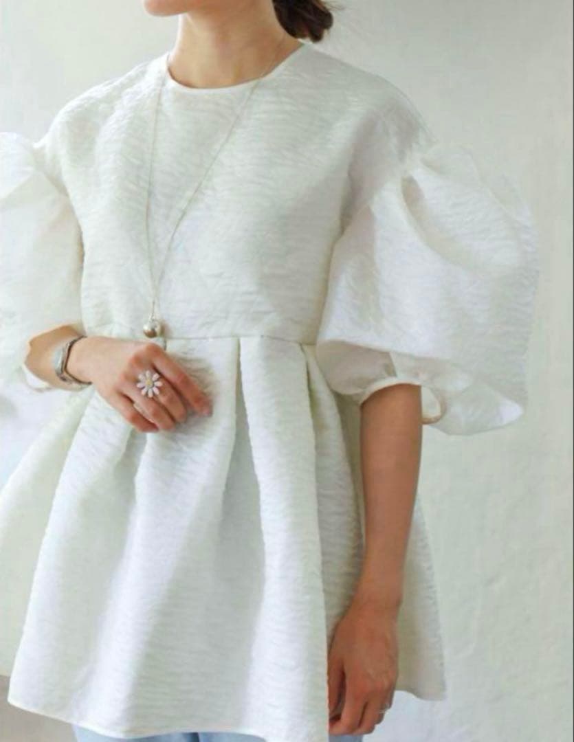 トップス Bluelea Silky jacquard blouse