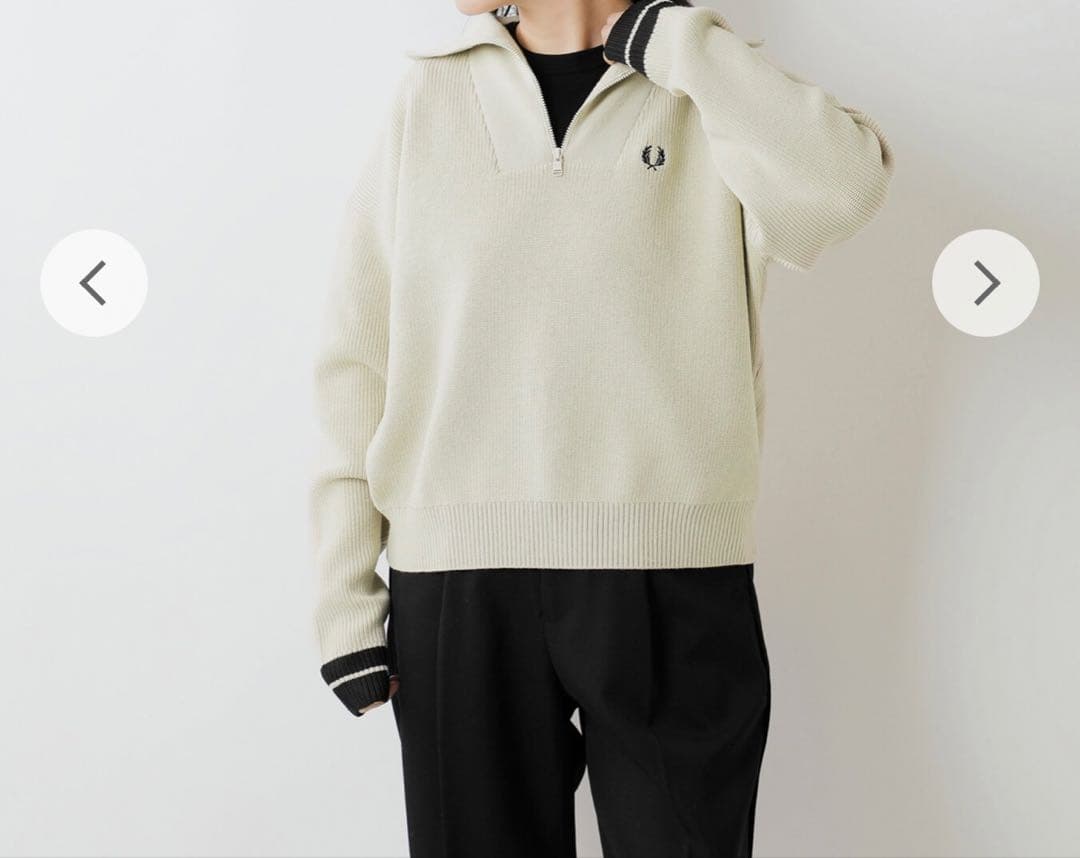 FRED PERRY ハーフジップ ニット ジャンパー