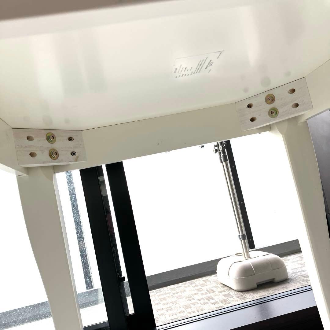 美品　Francfranc 猫脚　ダイニングテーブル75センチ　アイボリー