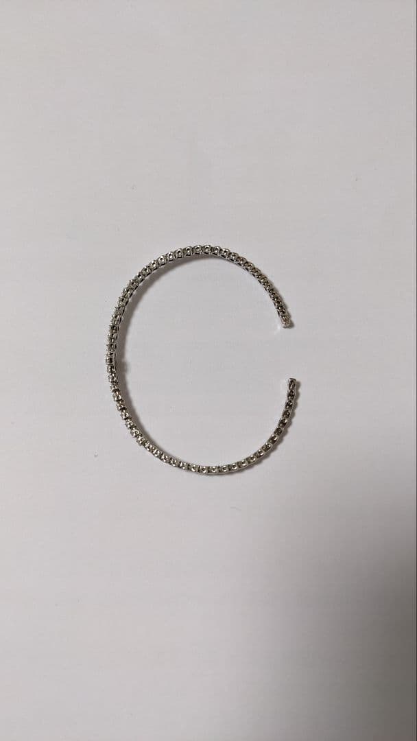 天然ダイヤモンド　バングル　円周16センチ