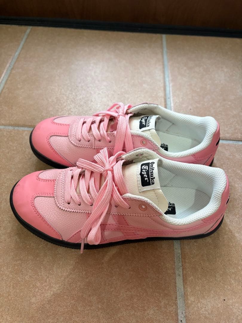 靴 onitsuka tiger tokuten pink