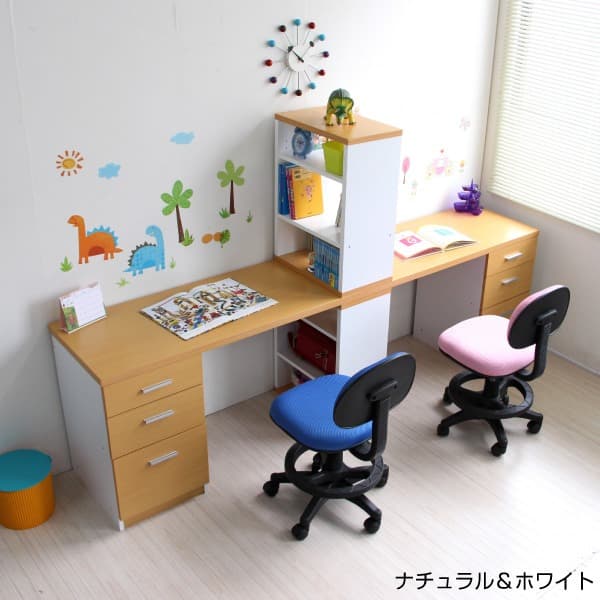 【新品・送料無料】パソコンデスク ツインデスクセット 学習机 120幅