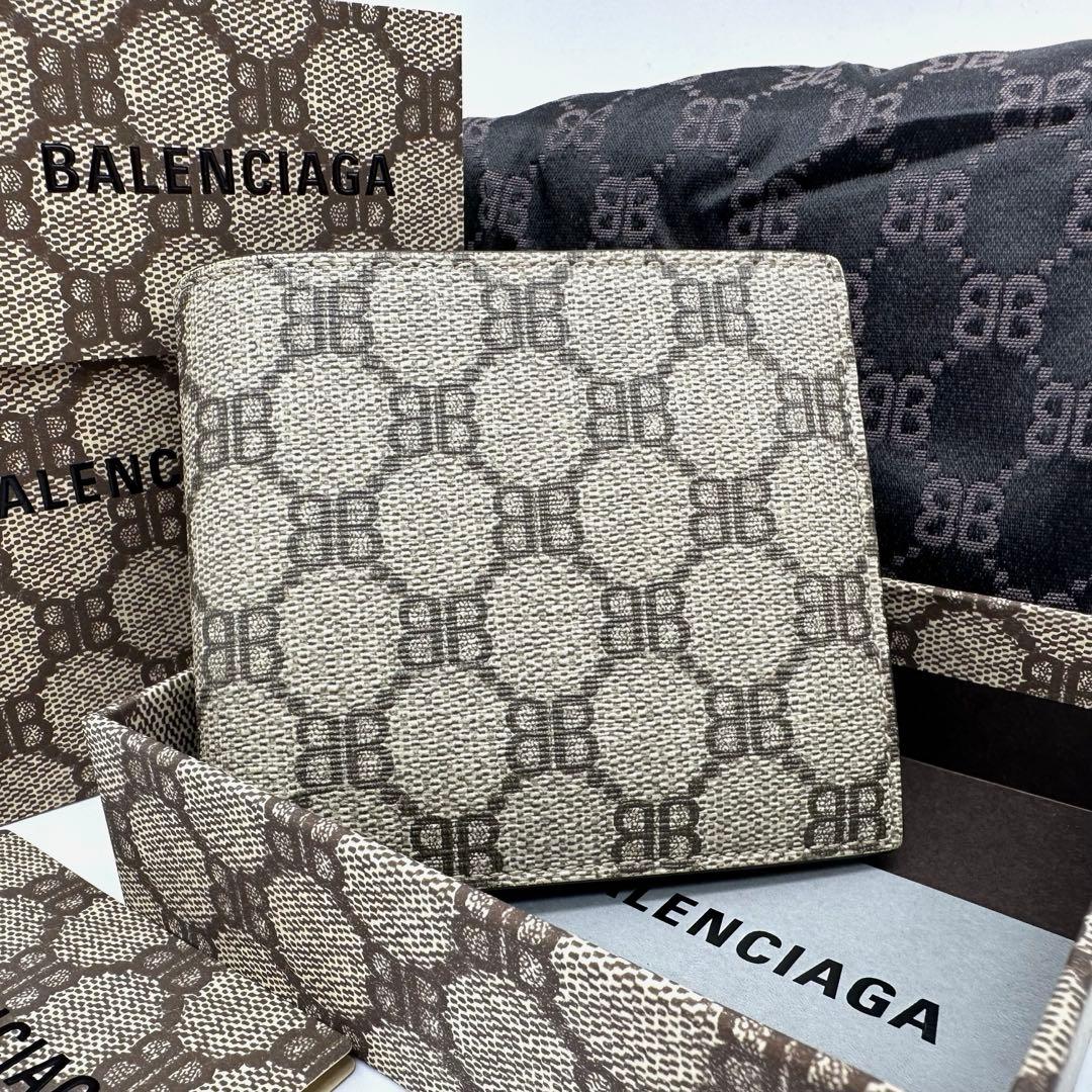 【未使用級】GUCCI×BALENCIAGA 折り財布 ザ ハッカープロジェクト