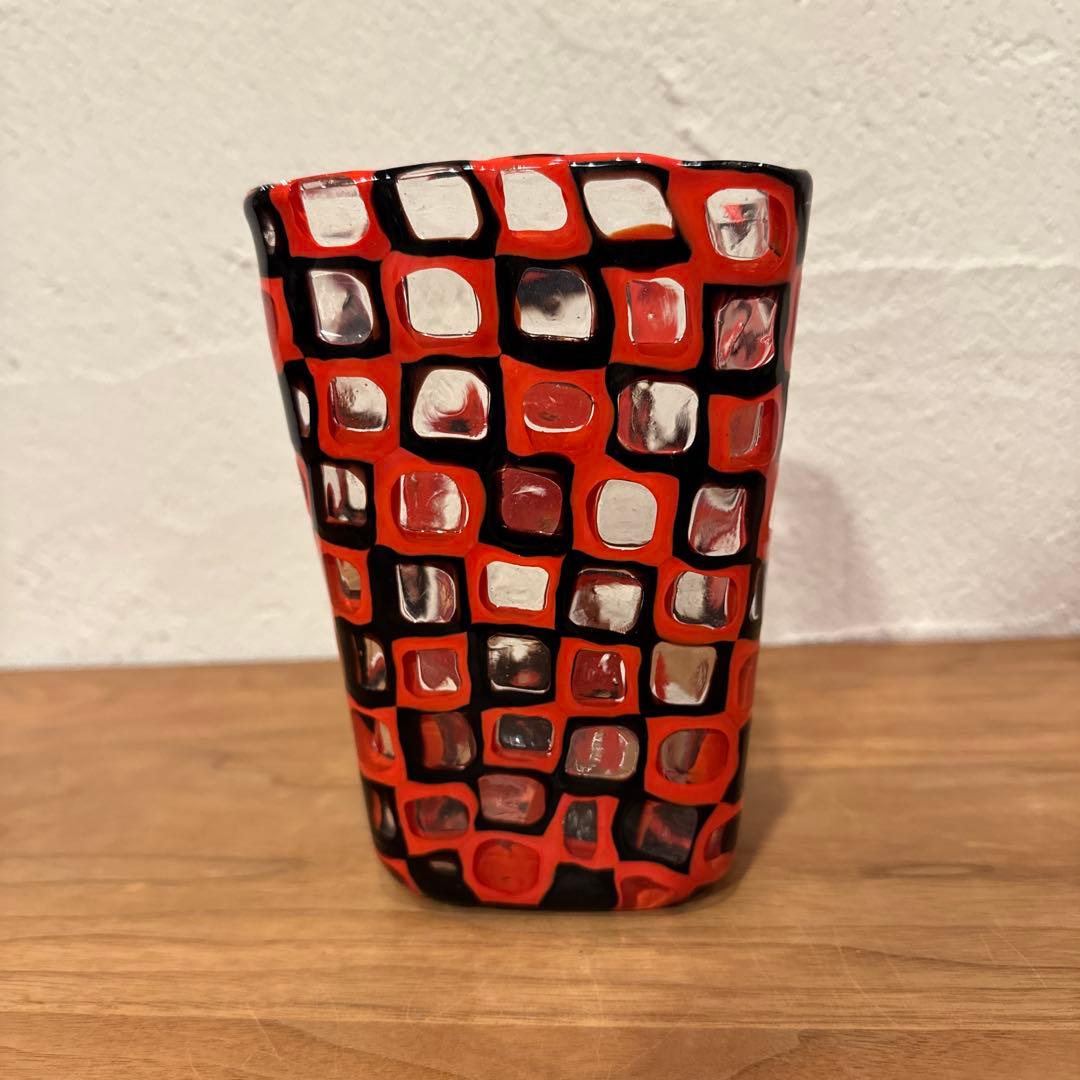 F*］様 VENINI MURANO 1960 フラワーベース ベネチアングラス