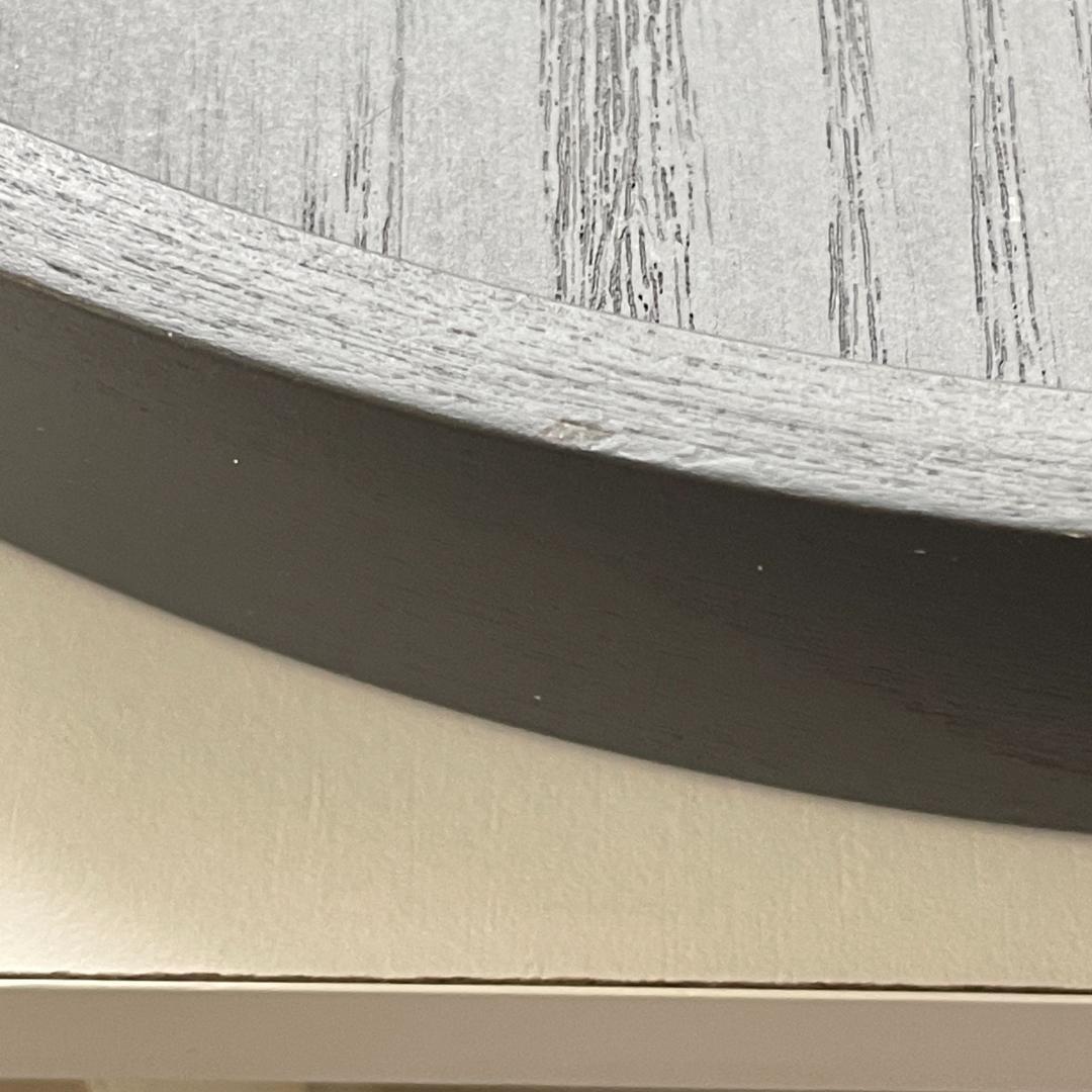 【送料込】NEXTIME ウッドウッドミディアム 壁掛け時計(グレー) 35cm