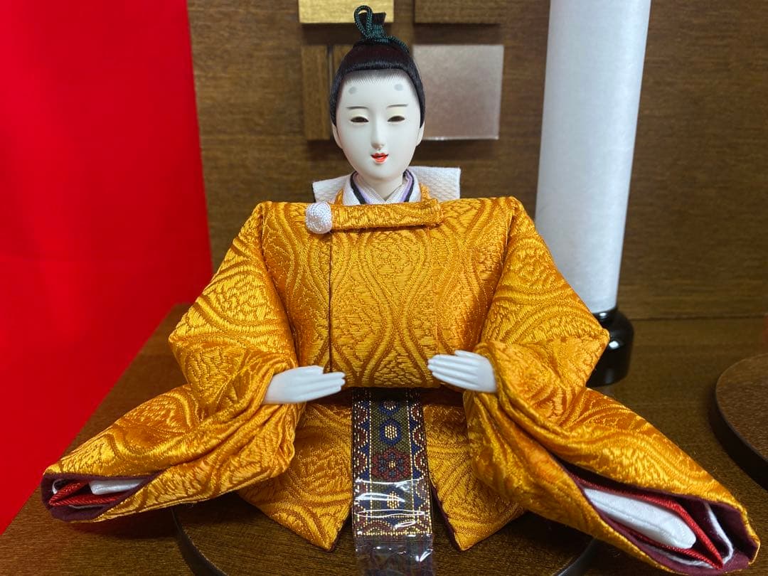 東京久月　雛人形　収納セット・東帯十二単姿・間口約４２×奥行約３０×高さ約３９㎝