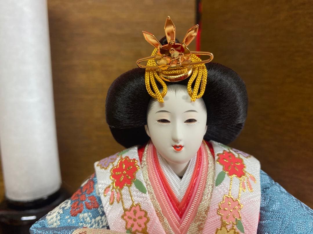 東京久月　雛人形　収納セット・東帯十二単姿・間口約４２×奥行約３０×高さ約３９㎝