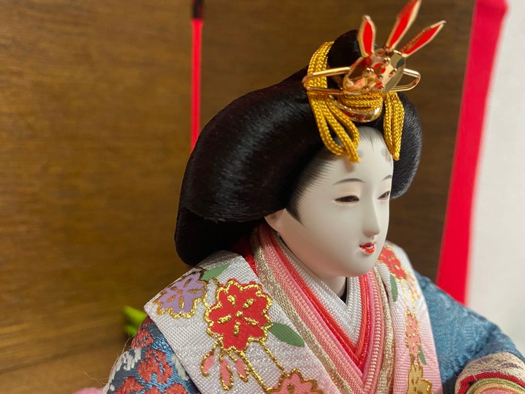 東京久月　雛人形　収納セット・東帯十二単姿・間口約４２×奥行約３０×高さ約３９㎝